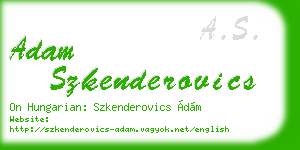 adam szkenderovics business card