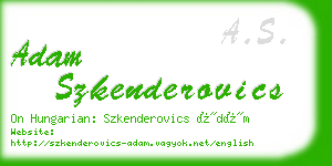 adam szkenderovics business card